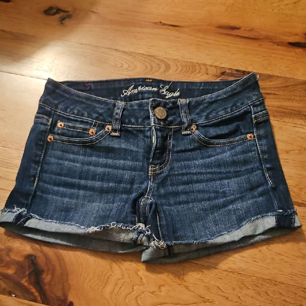 American Eagle Outfitters Women's Blue Denim Shorts